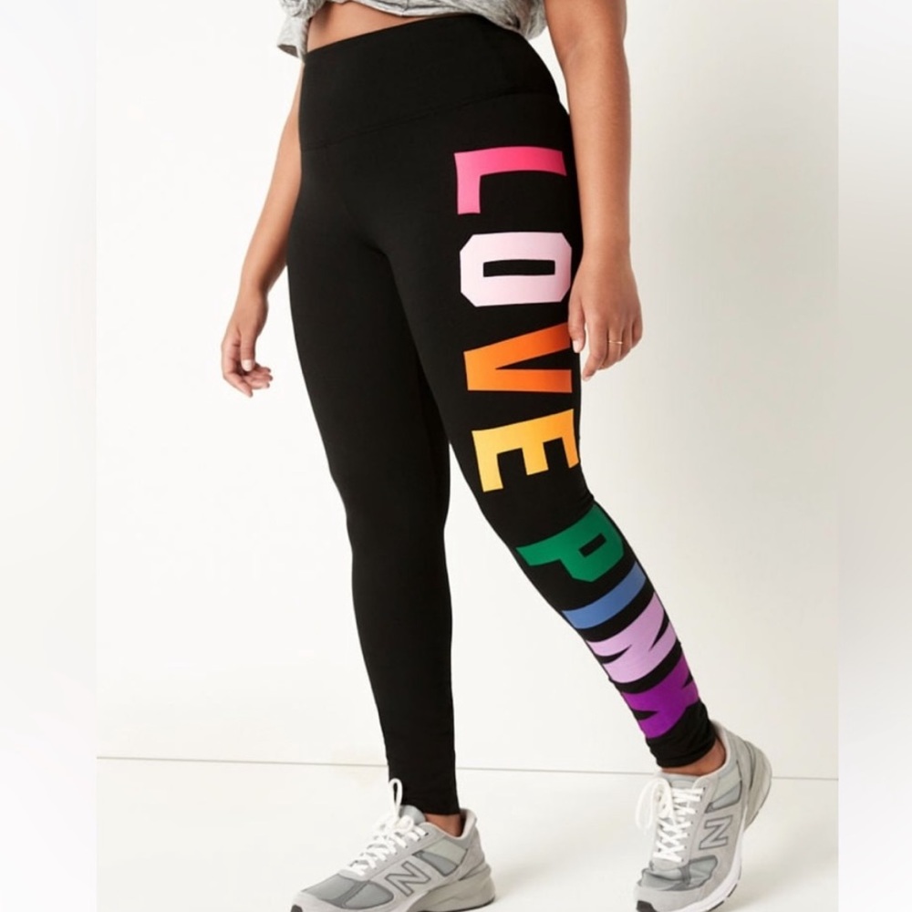 VS PINK High Waist Full Length Cotton Leggings XL
